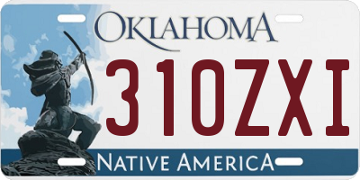 OK license plate 310ZXI