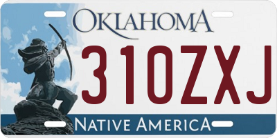 OK license plate 310ZXJ