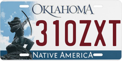 OK license plate 310ZXT