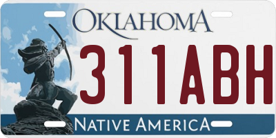OK license plate 311ABH