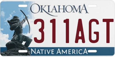 OK license plate 311AGT