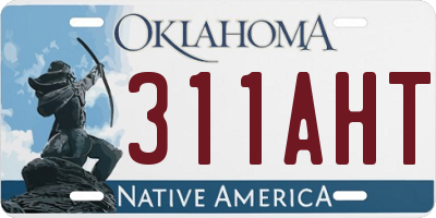 OK license plate 311AHT
