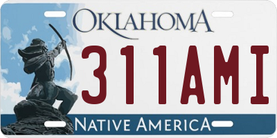 OK license plate 311AMI