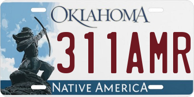 OK license plate 311AMR