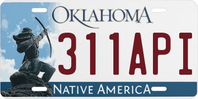 OK license plate 311API