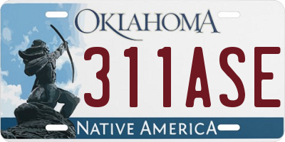 OK license plate 311ASE
