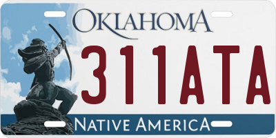 OK license plate 311ATA