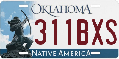 OK license plate 311BXS