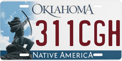 OK license plate 311CGH
