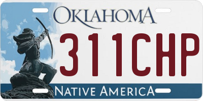 OK license plate 311CHP
