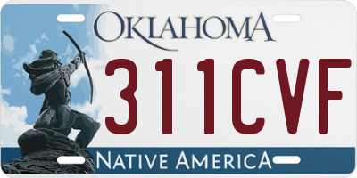 OK license plate 311CVF