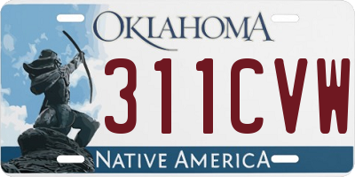 OK license plate 311CVW