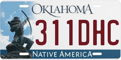 OK license plate 311DHC