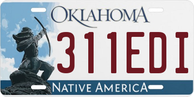 OK license plate 311EDI