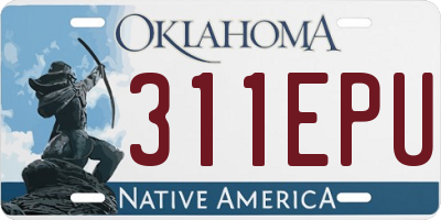 OK license plate 311EPU