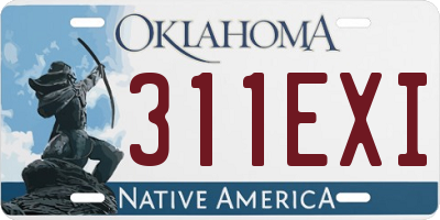 OK license plate 311EXI