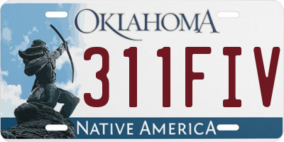 OK license plate 311FIV