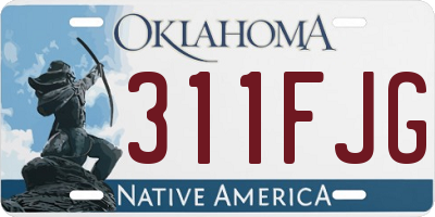 OK license plate 311FJG