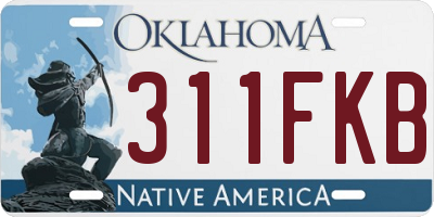 OK license plate 311FKB