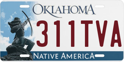 OK license plate 311TVA