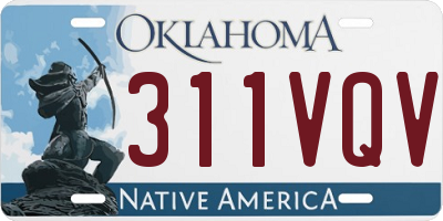 OK license plate 311VQV