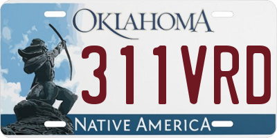 OK license plate 311VRD