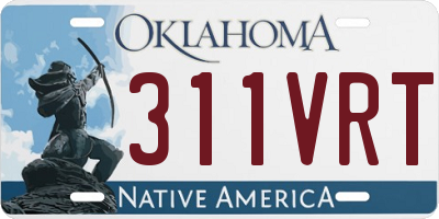 OK license plate 311VRT