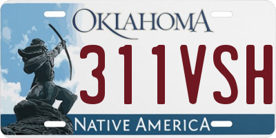 OK license plate 311VSH
