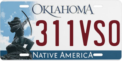 OK license plate 311VSO