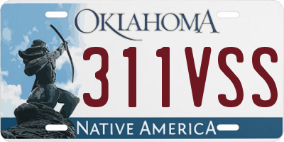 OK license plate 311VSS