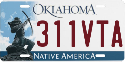 OK license plate 311VTA