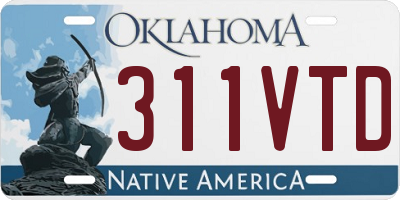 OK license plate 311VTD