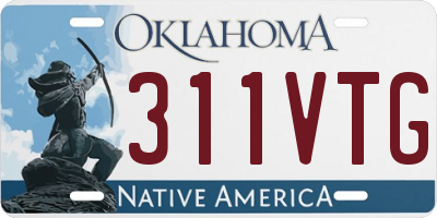 OK license plate 311VTG