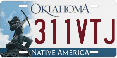 OK license plate 311VTJ