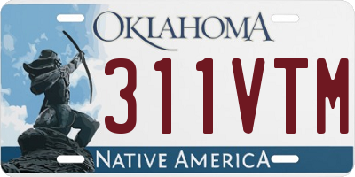 OK license plate 311VTM