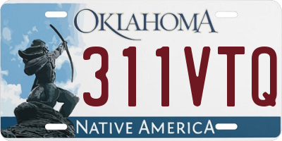 OK license plate 311VTQ