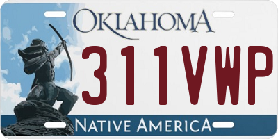 OK license plate 311VWP