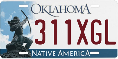 OK license plate 311XGL