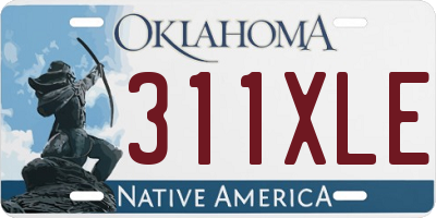 OK license plate 311XLE
