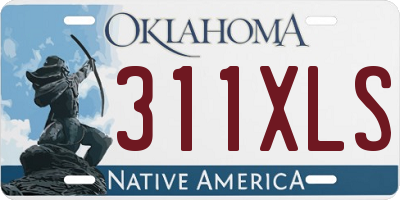 OK license plate 311XLS
