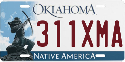 OK license plate 311XMA