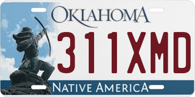 OK license plate 311XMD