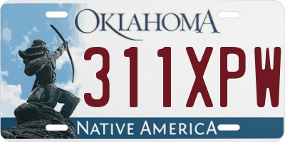 OK license plate 311XPW