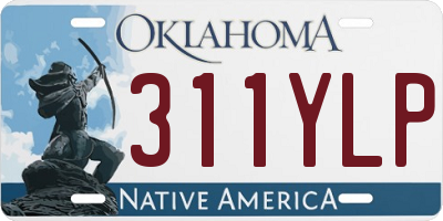 OK license plate 311YLP