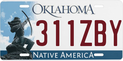 OK license plate 311ZBY
