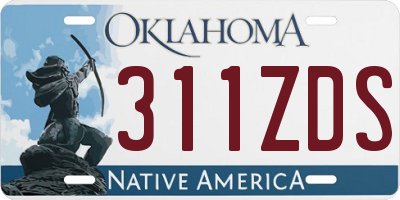 OK license plate 311ZDS