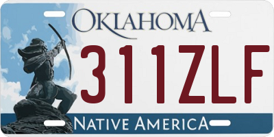 OK license plate 311ZLF