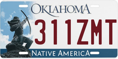 OK license plate 311ZMT