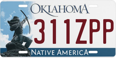 OK license plate 311ZPP
