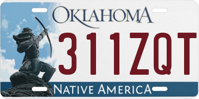 OK license plate 311ZQT